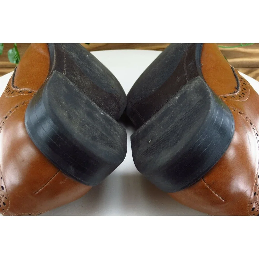 Nunn Bush Shoes Sz 10.5 M‎ Brown Derby Oxfords Synthetic Men